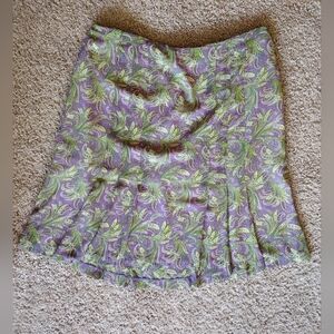 Norton McNaughton Floral Patterned Flair Skirt